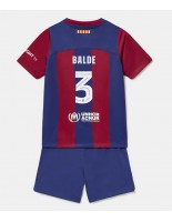 Barcelona Alejandro Balde #3 Domácí dres pro děti 2023-24 Krátký Rukáv (+ trenýrky)